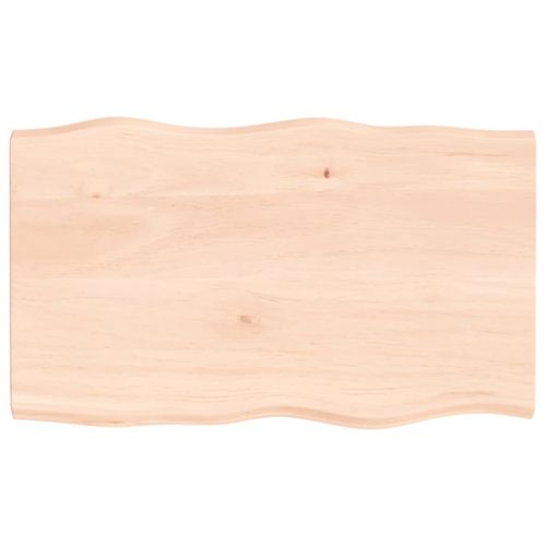 Dessus de table bois massif non traité bordure assortie - Photo n°2; ?>