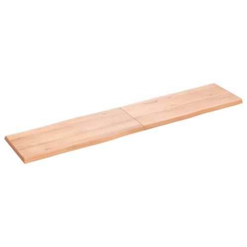 Dessus de table bois massif traité bordure assortie - Photo n°3; ?>