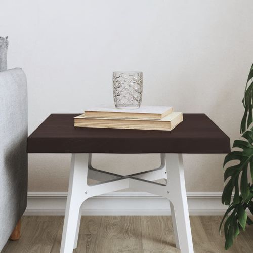 Dessus de table bois massif traité bordure assortie - Photo n°2; ?>