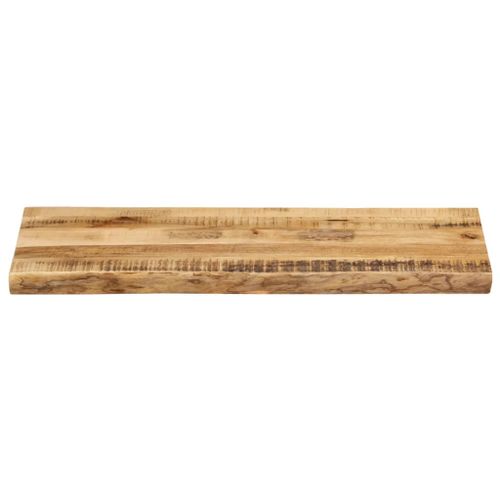 Dessus de table bord vivant 100x40x2,5 cm bois de manguier brut - Photo n°3; ?>