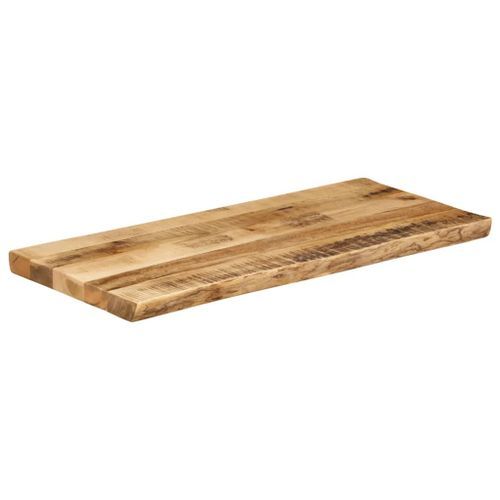 Dessus de table bord vivant 100x40x3,8 cm bois de manguier brut - Photo n°2; ?>