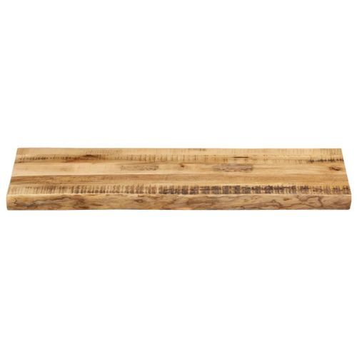 Dessus de table bord vivant 100x40x3,8 cm bois de manguier brut - Photo n°3; ?>