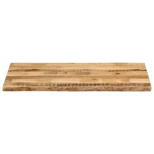 Dessus de table bord vivant 100x60x2,5 cm bois de manguier brut - Photo n°3; ?>