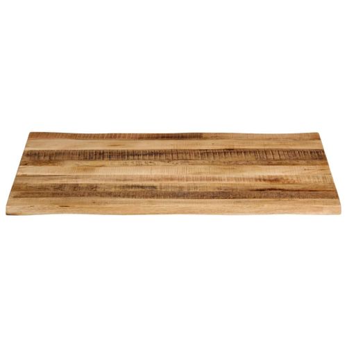 Dessus de table bord vivant 100x80x2,5 cm bois de manguier brut - Photo n°3; ?>