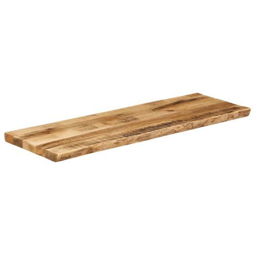 Dessus de table bord vivant 110x40x2,5 cm bois de manguier brut - Photo n°2; ?>