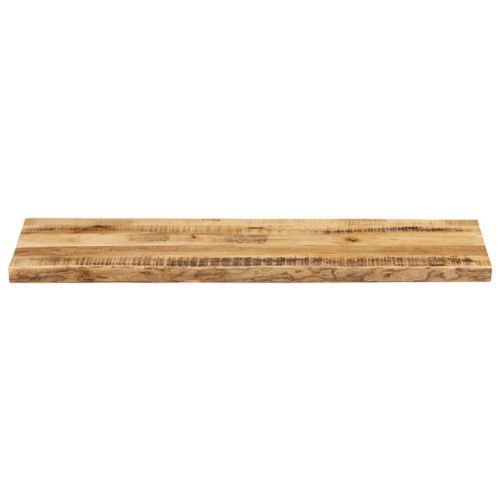 Dessus de table bord vivant 110x40x2,5 cm bois de manguier brut - Photo n°3; ?>