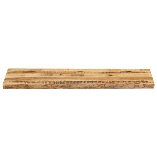 Dessus de table bord vivant 110x40x3,8 cm bois de manguier brut - Photo n°3; ?>