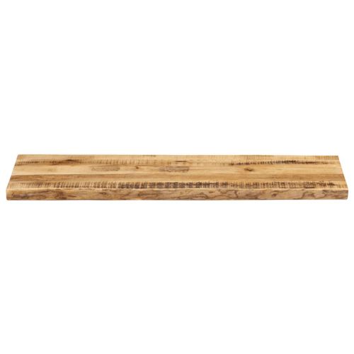 Dessus de table bord vivant 120x40x2,5 cm bois de manguier brut - Photo n°3; ?>