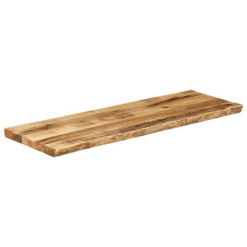 Dessus de table bord vivant 140x40x2,5 cm bois de manguier brut - Photo n°2; ?>