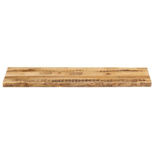 Dessus de table bord vivant 140x40x2,5 cm bois de manguier brut - Photo n°3; ?>