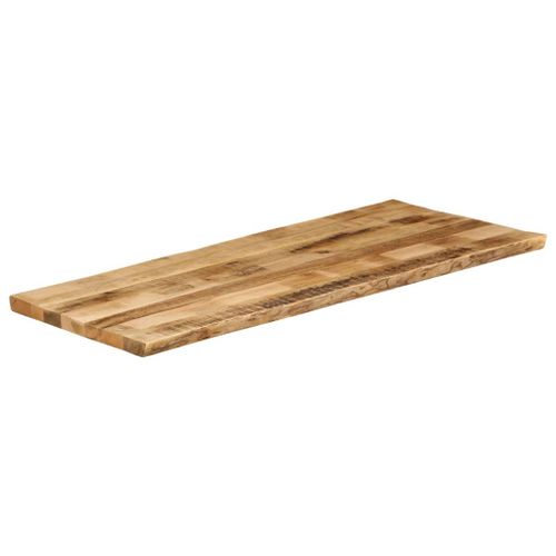 Dessus de table bord vivant 140x60x3,8 cm bois de manguier brut - Photo n°2; ?>