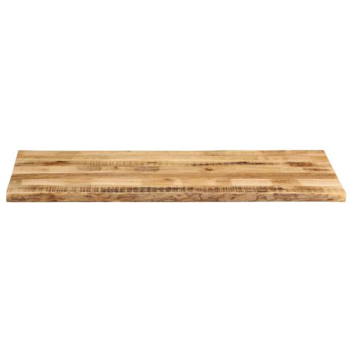 Dessus de table bord vivant 140x60x3,8 cm bois de manguier brut - Photo n°3; ?>