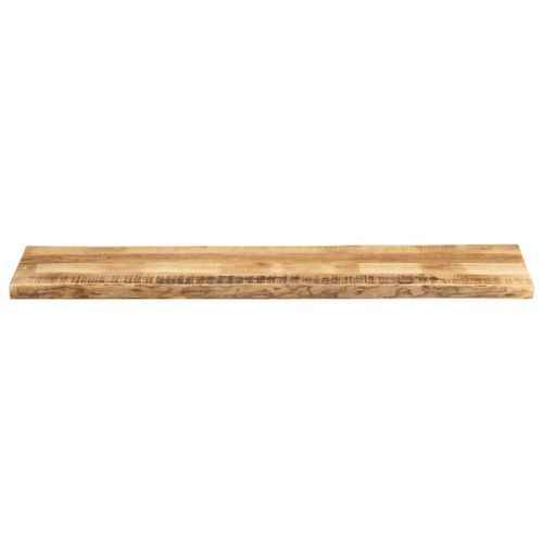 Dessus de table bord vivant 160x40x2,5 cm bois de manguier brut - Photo n°3; ?>