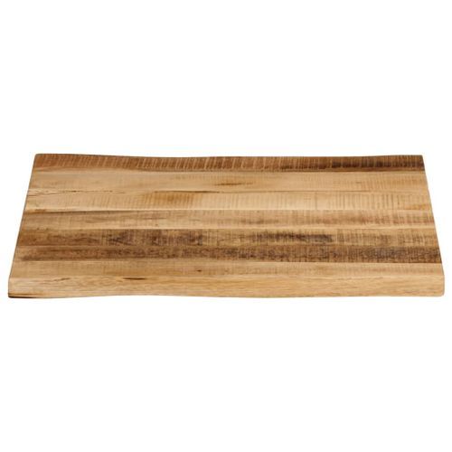 Dessus de table bord vivant 40x40x2,5 cm bois de manguier brut - Photo n°3; ?>