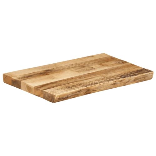 Dessus de table bord vivant 50x40x2,5 cm bois de manguier brut - Photo n°2; ?>