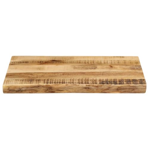 Dessus de table bord vivant 50x40x2,5 cm bois de manguier brut - Photo n°3; ?>