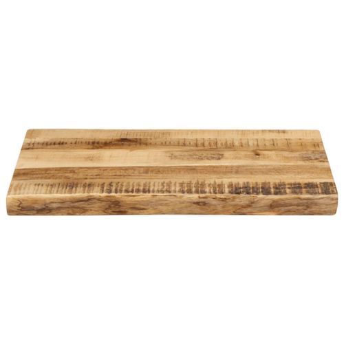 Dessus de table bord vivant 60x40x2,5 cm bois de manguier brut - Photo n°3; ?>