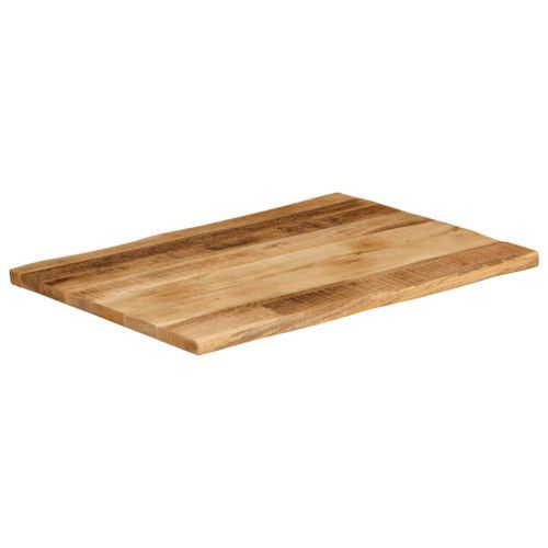 Dessus de table bord vivant 70x60x2,5 cm bois de manguier brut - Photo n°2; ?>