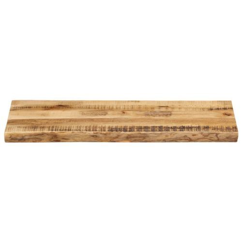 Dessus de table bord vivant 80x40x3,8 cm bois de manguier brut - Photo n°3; ?>