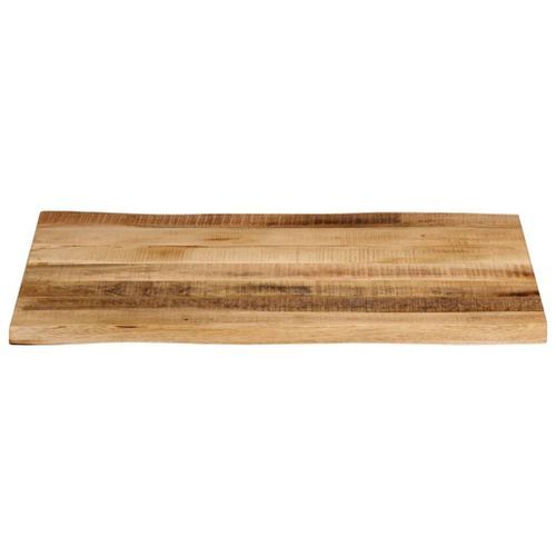 Dessus de table bord vivant 80x60x2,5 cm bois de manguier brut - Photo n°3; ?>