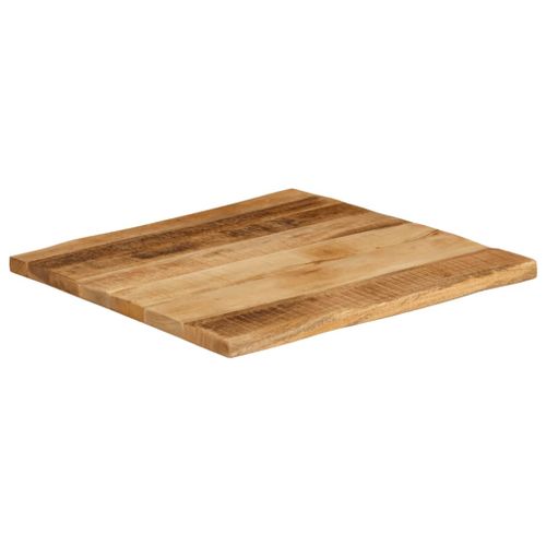 Dessus de table bord vivant 80x80x2,5 cm bois de manguier brut - Photo n°2; ?>