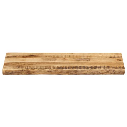 Dessus de table bord vivant 90x40x2,5 cm bois de manguier brut - Photo n°3; ?>