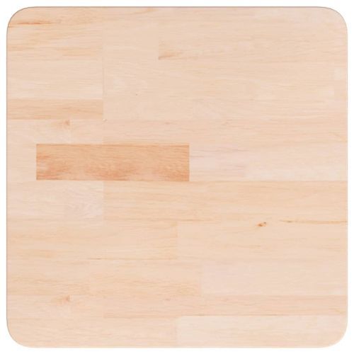 Dessus de table carré 40x40x1,5 cm Bois chêne massif non traité - Photo n°2; ?>