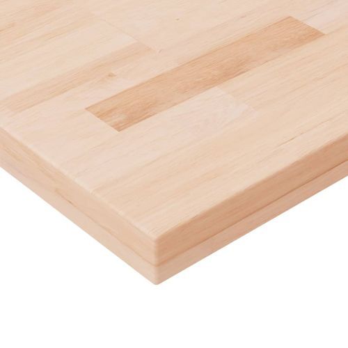 Dessus de table carré 40x40x4 cm Bois chêne massif non traité - Photo n°3; ?>