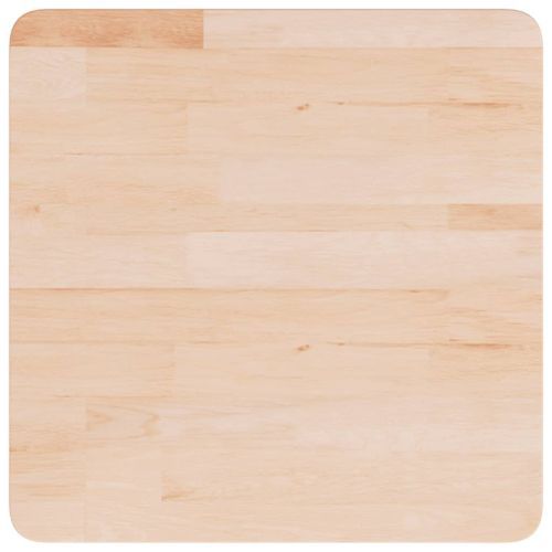 Dessus de table carré 50x50x1,5 cm Bois chêne massif non traité - Photo n°2; ?>