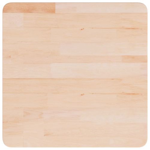 Dessus de table carré 50x50x4 cm Bois chêne massif non traité - Photo n°2; ?>