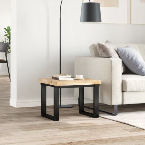 Dessus de table carré 50x50x4 cm bois massif d'acacia - Photo n°3; ?>