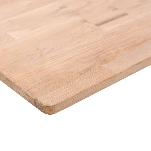 Dessus de table carré 60x60x1,5 cm Bois chêne massif non traité - Photo n°3; ?>