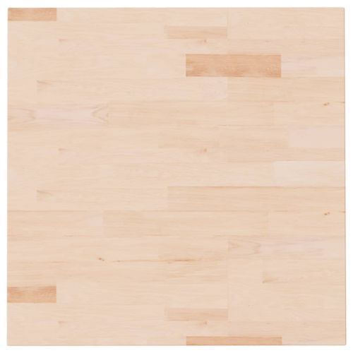 Dessus de table carré 60x60x2,5 cm Bois chêne massif non traité - Photo n°2; ?>