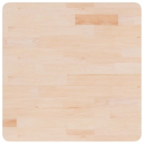 Dessus de table carré 60x60x4 cm Bois chêne massif non traité - Photo n°2; ?>