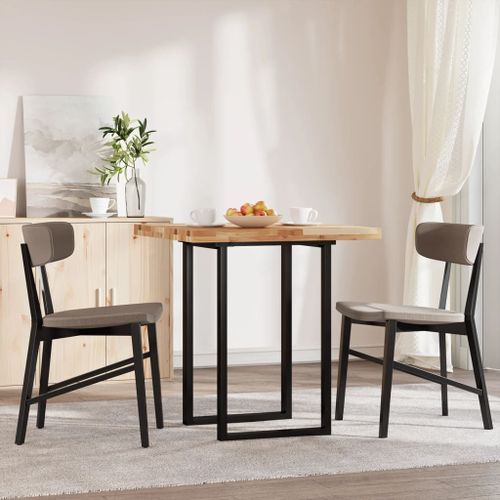 Dessus de table carré 70x70x4 cm bois massif d'acacia - Photo n°3; ?>