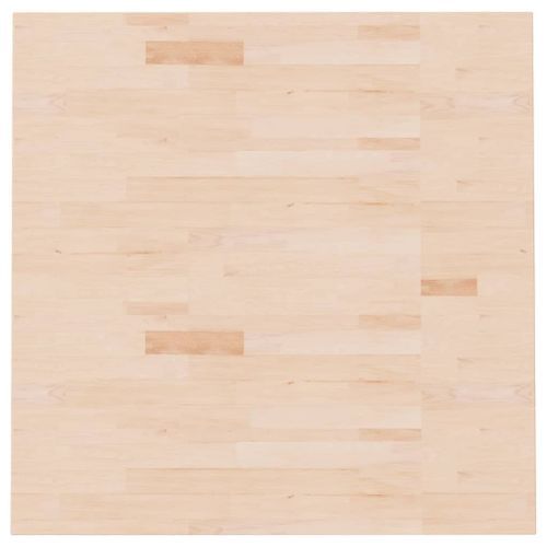 Dessus de table carré 90x90x1,5 cm Bois chêne massif non traité - Photo n°2; ?>