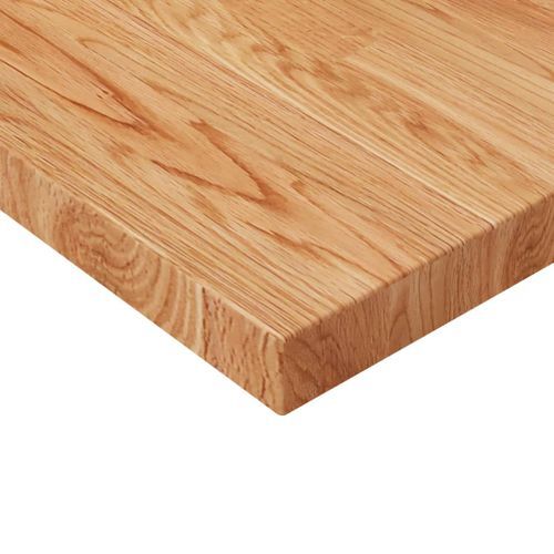 Dessus de table carré Marron clair 50x50x4 cm Bois chêne traité - Photo n°3; ?>