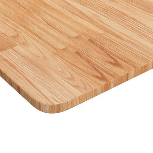 Dessus de table carré Marron clair70x70x1,5cm Bois chêne traité - Photo n°3; ?>