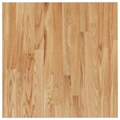 Dessus de table carré Marron clair80x80x1,5cm Bois chêne traité - Photo n°2; ?>