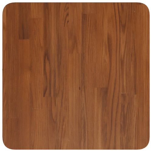 Dessus de table carré Marron foncé 40x40x4 cm Bois chêne traité - Photo n°2; ?>