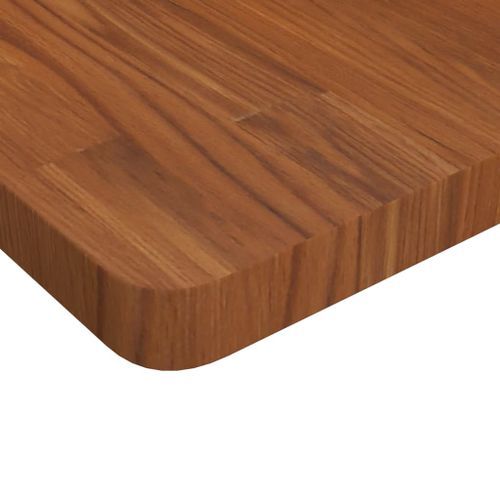 Dessus de table carré Marron foncé 40x40x4 cm Bois chêne traité - Photo n°3; ?>