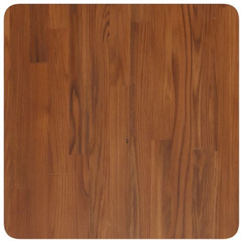 Dessus de table carré Marron foncé 50x50x4cm Bois chêne traité - Photo n°2; ?>