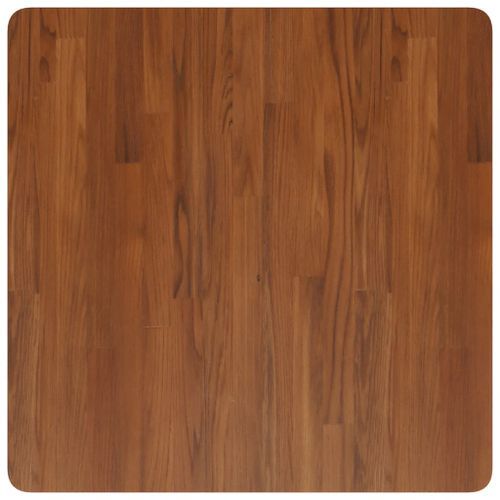 Dessus de table carré Marron foncé 70x70x4cm Bois chêne traité - Photo n°2; ?>