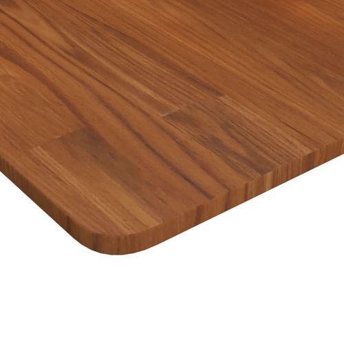 Dessus de table carré Marron foncé40x40x1,5cm Bois chêne traité - Photo n°3; ?>