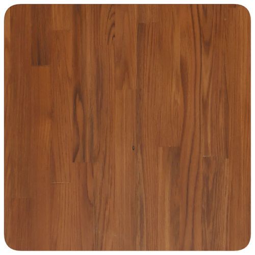 Dessus de table carré Marron foncé50x50x1,5cm Bois chêne traité - Photo n°2; ?>