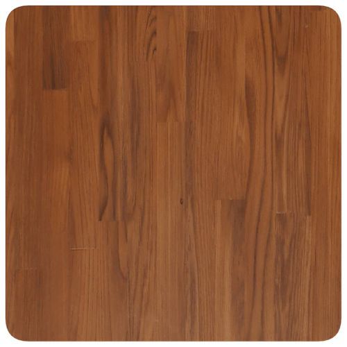 Dessus de table carré Marron foncé50x50x2,5cm Bois chêne traité - Photo n°2; ?>