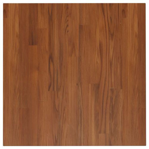 Dessus de table carré Marron foncé60x60x2,5cm Bois chêne traité - Photo n°2; ?>