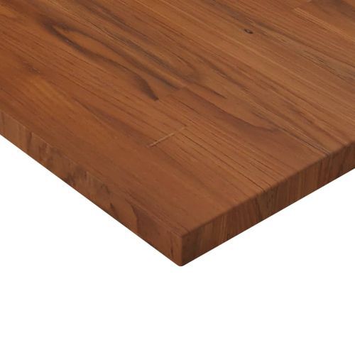 Dessus de table carré Marron foncé60x60x2,5cm Bois chêne traité - Photo n°3; ?>