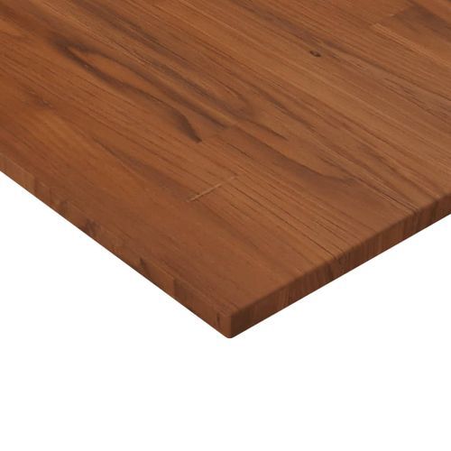 Dessus de table carré Marron foncé80x80x1,5cm Bois chêne traité - Photo n°3; ?>