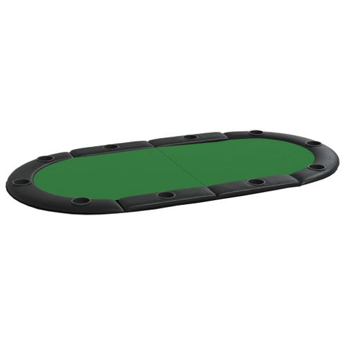 Dessus de table de poker pliable 10 joueurs Vert 208x106x3 cm - Photo n°2; ?>